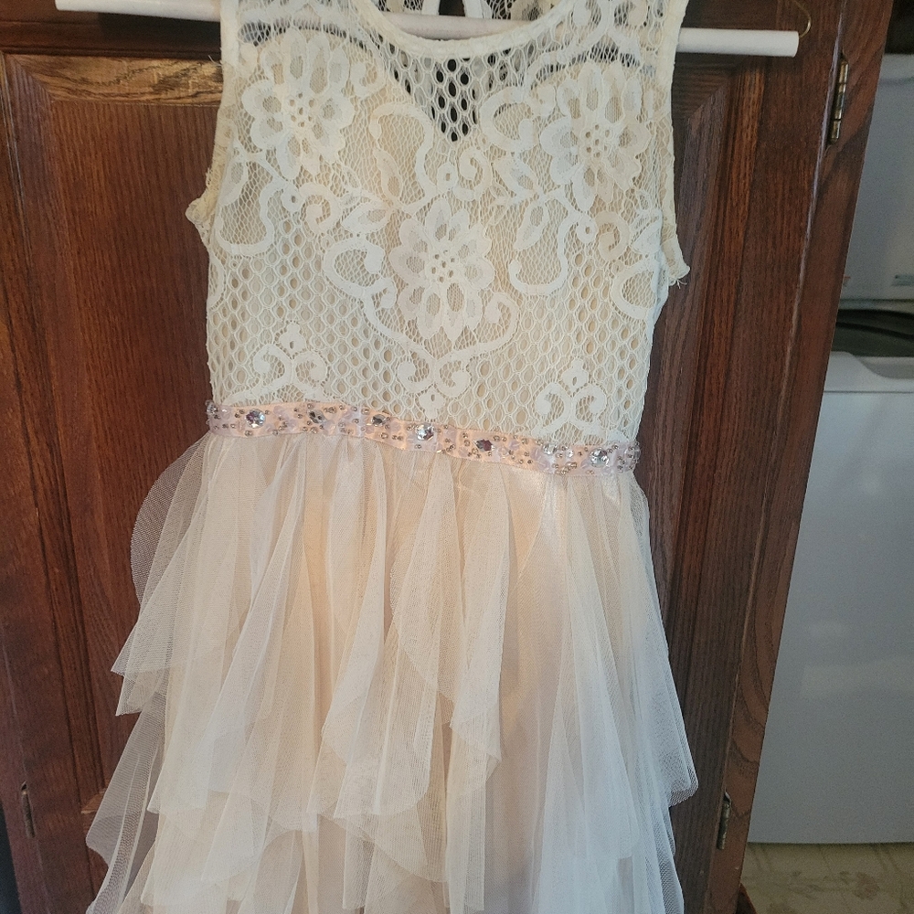 RHINESTONE LACE NYLON DRESS - Picture 10 of 11